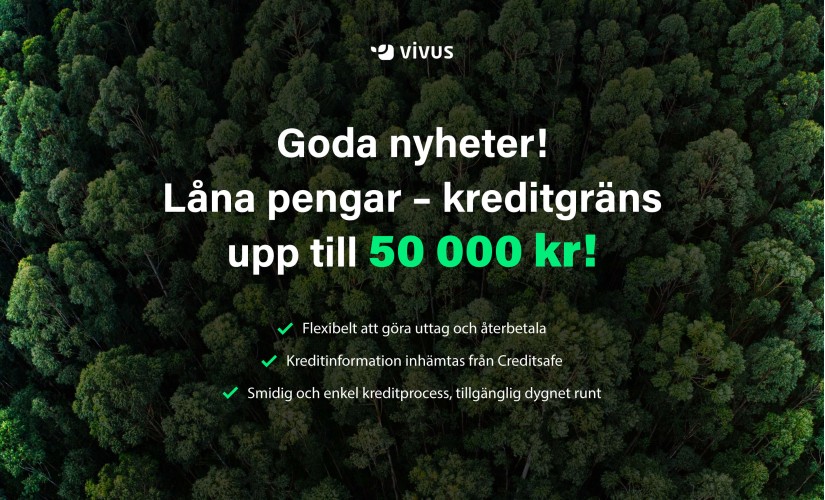 VIVUS – Lån upp till 50 000 kr – Åsikter